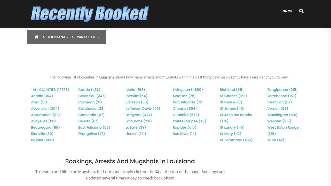 Bookings, Arrests and Mugshots in St Landry Parish, Louisiana