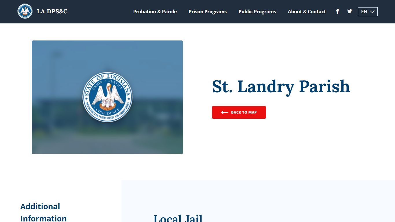 St. Landry Parish - Louisiana Department of Public Safety & Corrections